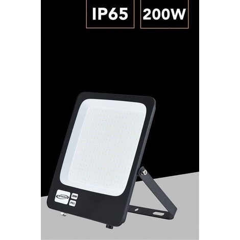 TrAdE Shop Traesio - Faro Led Ultra Slim 200w Esterno Ip65 Orientabile Luce 3000k 6500k 4000k Jr-200w - -Bianco Caldo      - (1/5)