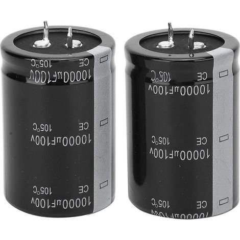 Condensateurs électrolytiques 10 000 µF 100 V 105 °C 35 × 50 mm (1/4)
