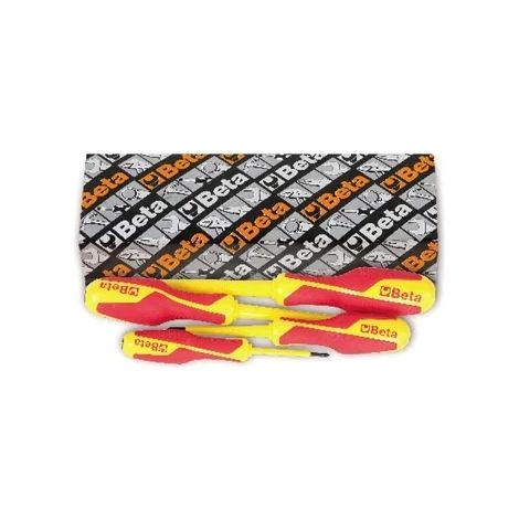 Betagrip set de tournevis cruciforme pozidriv-supadriv beta isolé 1000v 1279mq/s4 - 4 pcs.