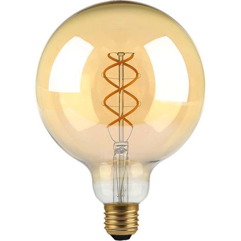 V-TAC 5W E27 LED-Glühbirne G125 Filament Bernstein Warmweiß