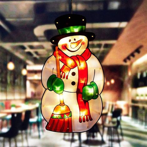 Lustre à ventouse pour fenêtre, décoration de Noël hongLED, un nouveau lustre à piles (Chris (1/5)