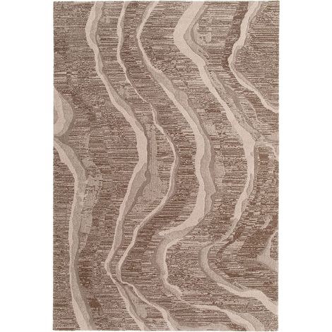 VIVARAISE - Tapis Vivaraise Kalio Beige - Tapis structuré 200 x 290 cm pour usage quotidien (1/5)