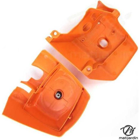 Carter carburateur + carter cylindre pour tronçonneuse 066 MS660 (1/3)