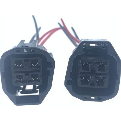 Connecteurs de radiateur à ventilateur électrique compatibles avec les Ford Mondeo, Cadillac XTS, CTS, ATS et SLS -- JB2066-4P