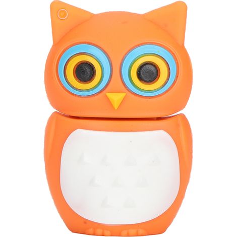 16 GB USB-Stick mit orangefarbenem Eulenmotiv – Großer, schneller Speicher, praktisches Speichermedium (1/5)