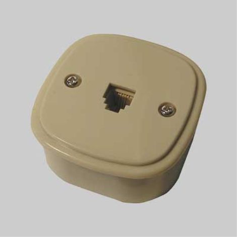 Presa telefonica da parete modulare plug 6/4 c (1/2)