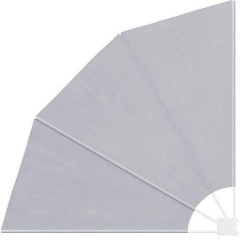 Maison Exclusive - Auvent latéral pliable de balcon Gris 140x140 cm (1/5)