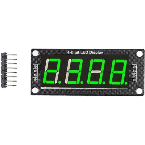 Module d'affichage LED 4 chiffres 7 segments, vert, 0.56 pouce, PCB pour horloge, kit de 4 pièces MRA172D (1/5)