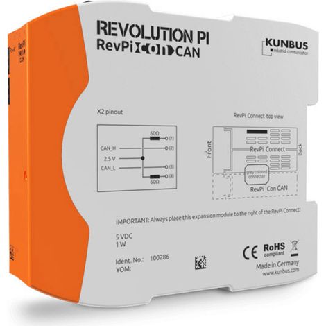 Revolution Pi by Kunbus PR100286 RevPi Con CAN Busmodul 1 St. (1/3)