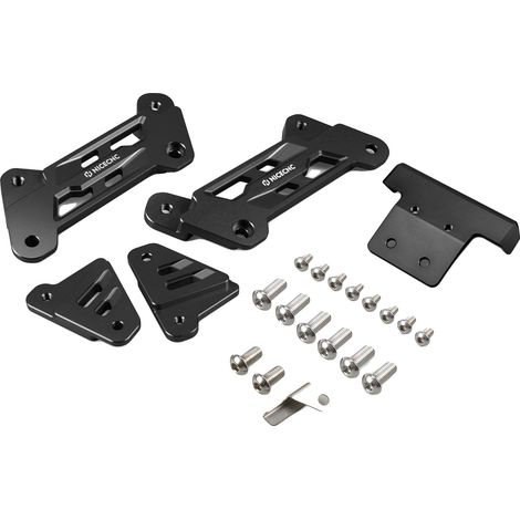 Seggiolino rialzato, aumento di altezza di 5 cm, in alluminio leggero, nero (1/2)