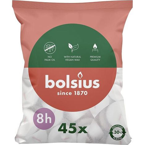 BOLSIUS Teelichte 45er Pack - 6 Stück
