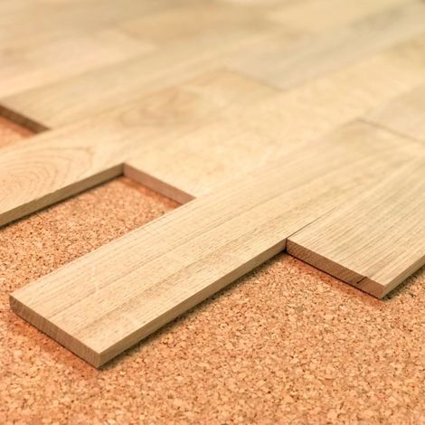 Naturasol – Planchette parquet massif chêne brut 60x300mm – Finition brute – Épaisseur 10mm – Pose collée pour usage professionnel (1/5)