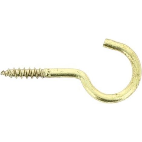 Crochets d'armoire vis à bois laiton, diamètre 4 mm, longueur 30 mm, boîte de 25 crochets (1/3)