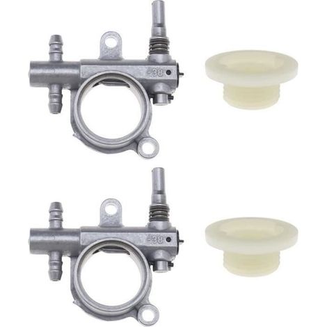 Pompe à huile - Lot de 2 - Compatible 25CC/38CC - Durable - Lubrification pour tronçonneuse (1/4)