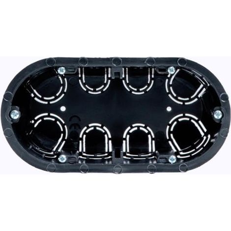 Caja Mecanismo Doble Pladur C51 143x71x45 mm FEMATEL Negro (1/2)