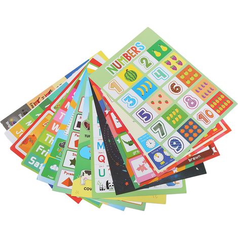 Éducation anglaise des enfants : affiches, tableaux muraux et peintures décoratives de dessins animés pour l’éveil et l’apprentissage précoce de l’anglais (1/5)
