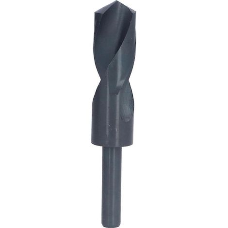 Foret hélicoïdal à queue réduite, HSS, 1/2 pouce, noir, angle de coupe 118°, 27,5 mm