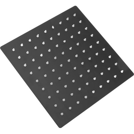 Pommeau de douche effet pluie en acier inoxydable, forme carrée, fixation au plafond, filetage G1/2 po