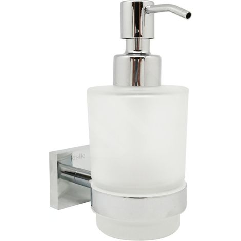 kielle Harmonia - Distributeur de savon avec support, verre mat / chrome 40123000 (1/4)