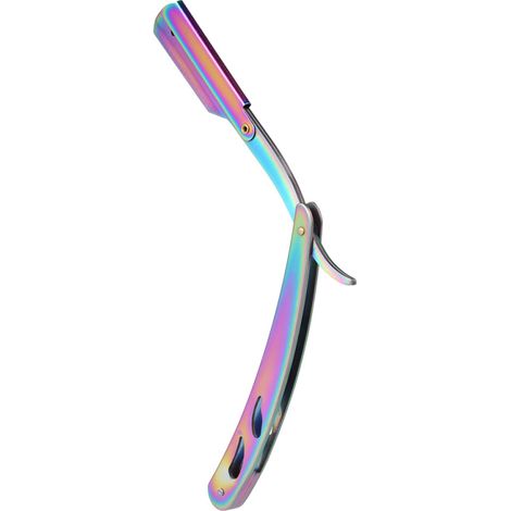 Präzisionsrasierer aus Edelstahl, Rasiermesser, Klapprasierer für Barbiere, Rasierwerkzeug für Haare, Augenbrauen und Bart