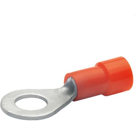 Klauke Quetschkabelschuh 0,5-1qmm L: 20,5mm verzinnt isoliert 6206