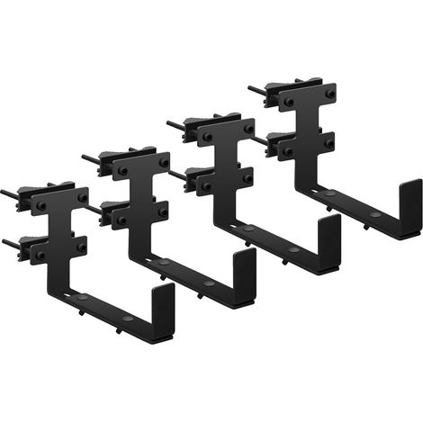 Box Planter Stand, Circular and Square Planter Stand for Ledge, Adjustable Garden Planter Brackets for Patio Fence, Garden Fence, Pergola, Balcony(Pack of 4) (1/5)