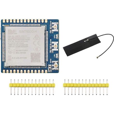 Módulo de comunicación Waveshare SIM7600G-H 4G con antena FPC, comunicación global multibanda 4G/3G/2G con posicionamiento GNSS. (1/5)
