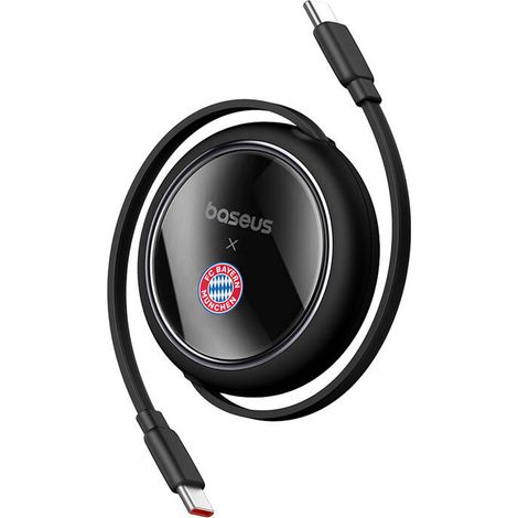 Cavo di ricarica Baseus da USB-C a USB-C 100W (nero) Edizione Bayern (1/5)