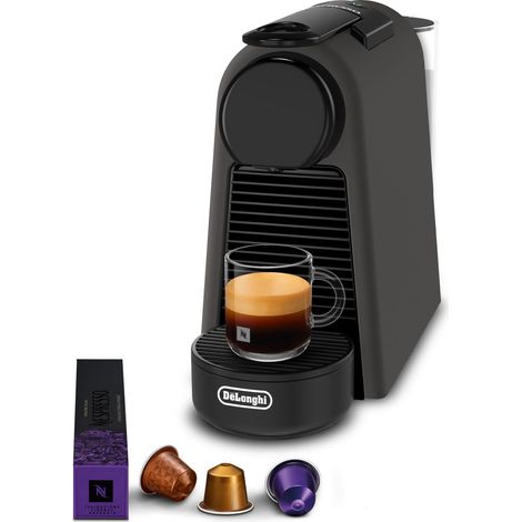 Machine à Café à Capsules, Kit de Bienvenue Inclus, Design Compact, Pression 19 Bars, Noir Mat (EN85.BKMT) (1/5)