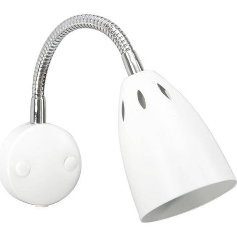 Belid Smilla - Applique murale d'intérieur à 1 lumière, chrome, blanc mat, E14