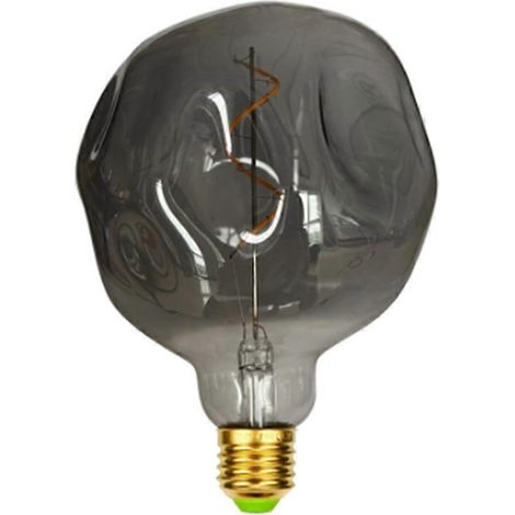 Ampoule LED vintage E27 4W 110V dimmable, forme spéciale grosse pierre, ampoule décorative pour festivals et événements, grise (1/5)