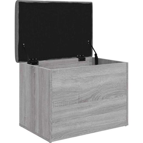 Storage Bench Grey Sonoma 62x42x45 cm Engineered Wood vidaXL