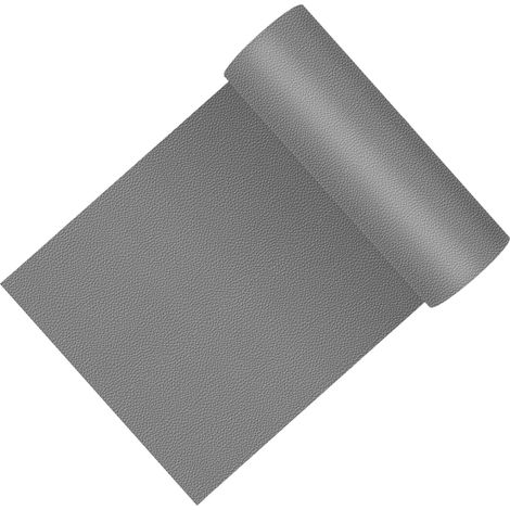 Simili Cuir Autocollant, 8 x 150 cm Kit Reparation Cuir, Patch Auto-adhésif Rénovation,pour Canapés, Sacs à Main, Vestes, Sièges de Voiture, Gris (1/5)