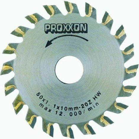 PROXXON 2228017 - Lama da taglio con punta in tungsteno 50 mm 20d ks 230, grigio