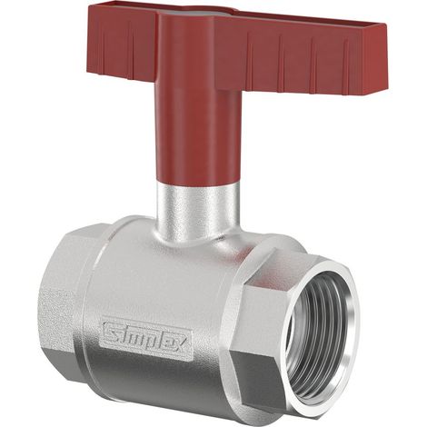 Flamco Rubinetto a sfera con maniglia a farfalla DN32 G1 1/4i PN16 MS vern., F10123
