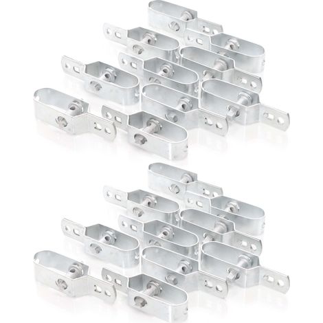 Toboli Tenditore per filo zincato set da 20 pezzi, tenditore per recinzione per recinzione per selvaggina, recinzione da giardino, contro i danni da brucatura e per la protezione di piante e aiuole
