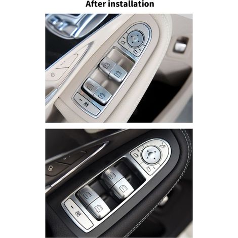 Button of the switch of window Replacement of the cover for C GLC Class W205 W213 2015-2023 MORE THAN CONTROL (1/5)