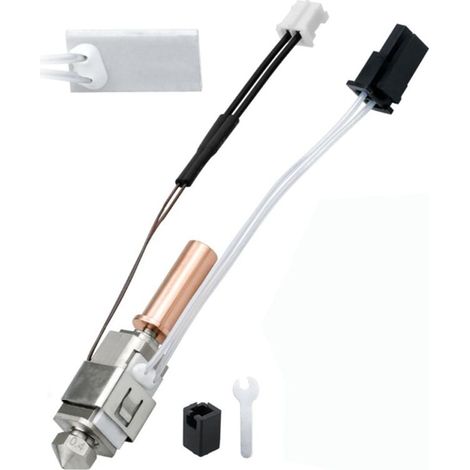Aggiornamento per il kit hotend da 2 pezzi, cartuccia riscaldante con termistore da 0,4 mm, stampa hot end Plus/Neo/ (1/4)