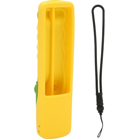 Housse de télécommande en silicone motif crocodile, protection pour Xiaomi Mi Box 4A 4C et Redmi, jaune vert (1/5)