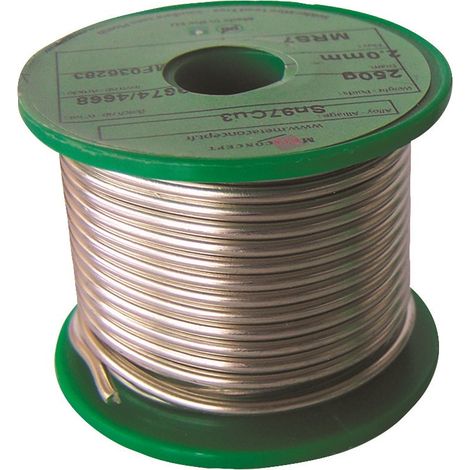 SODISE - Fil d'étain 97% 2mm - bobine de 250g - 05622 - Ce produit de marque TOPCAR est neuf.
