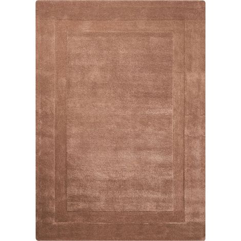 Tapis en Laine 160 x 230 cm Tufté à la Main Forme Rectangulaire Accessoire Décoratif Marron Kargil (1/5)