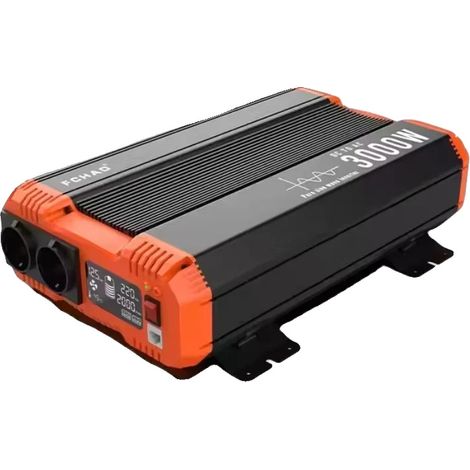 Inverter, onda sinusoidale pura, display LCD remoto, 3000W-12VDC, Europa, 12V, 220-240V (1/5)