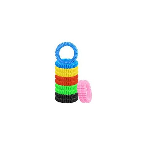Lot de 12 bracelets anti-moustiques, bracelets anti-moustiques étanches, cuir réglable et EVA, bracelets naturels sans DEET pour adultes, enfants et bébés, protection anti-insectes 300 heures (1/5)