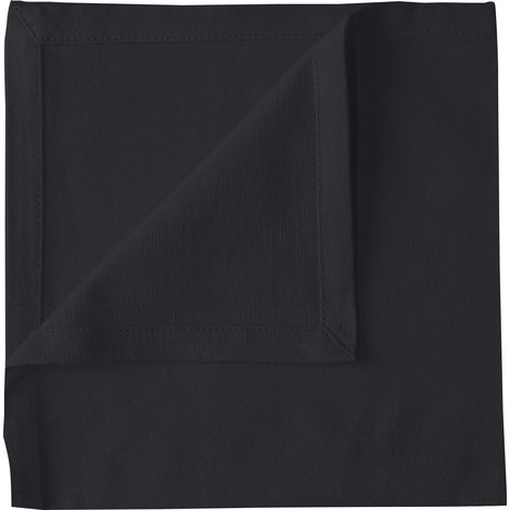 Serviette de table unie et colorée Gris anthracite 40x40 cm