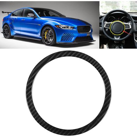 Dekorative Jaguar-Lenkradabdeckung, selbstklebende Zierleiste in Carbonfaser-Optik, Zubehör zum Schutz des Fahrzeuginnenraums (1/5)