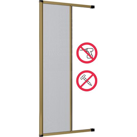 ZANZARIERA BAZAR  LATERALE 250x160 CON FRIZIONE BRONZO
