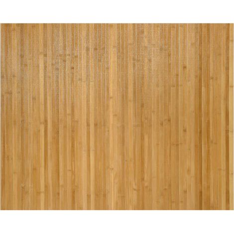 Tapis rectangulaire naturel 80x100 cm bambou (1/5)