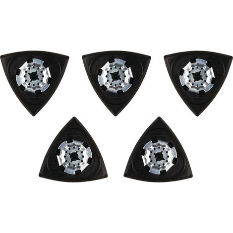 Makita TMA078 Piastra abrasiva Delta Starlock 94 mm con velcro, 5 pezzi (5x B-65115) (1/3)
