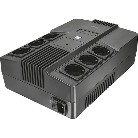 Trust Maxxon Unterbrechungsfreie Stromversorgung (USV) 0,8 kVA 6 AC-Ausgänge (1/5)
