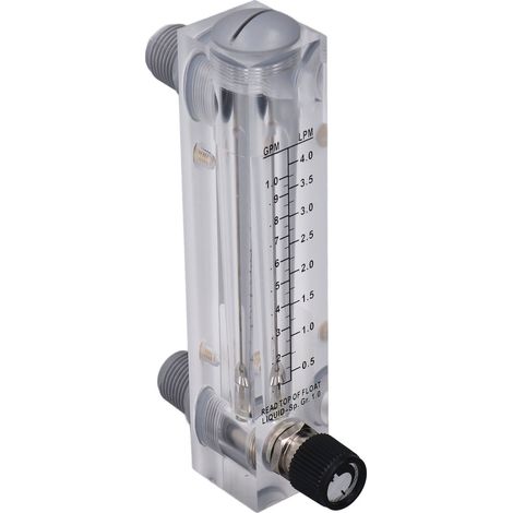Durchflussmesser mit transparenter, robuster Acrylplatte zur Messung und Regelung flüssiger Medien, Messbereich 0,1–1 GPM (1/5)